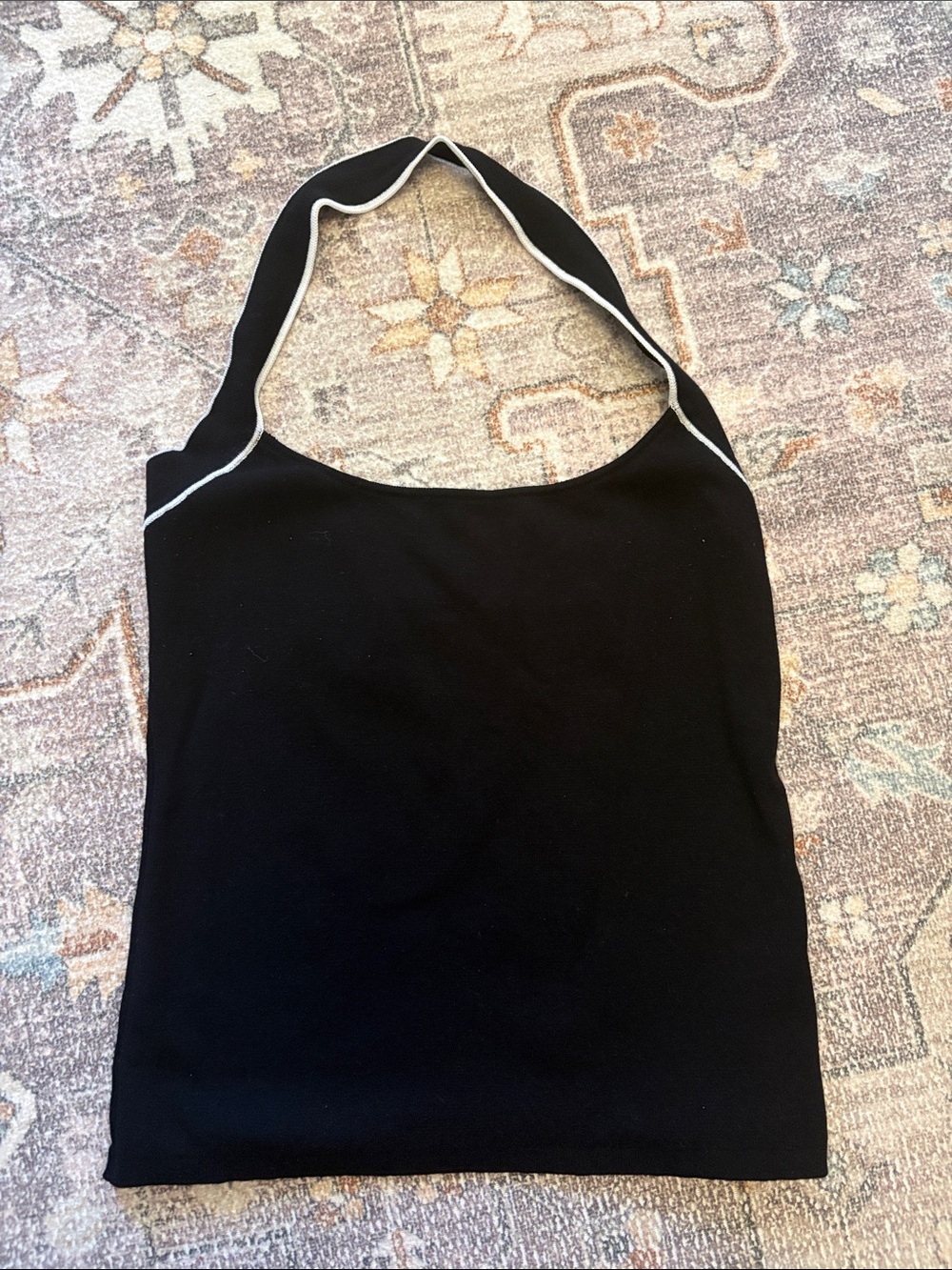 Rene Lenard Classic Black Halter Tank Top - Women's
